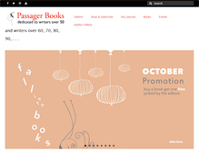 Tablet Screenshot of passagerbooks.com